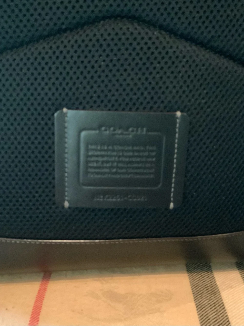 Coach Men's Dark Brown/Black Signature Canvas Backpack